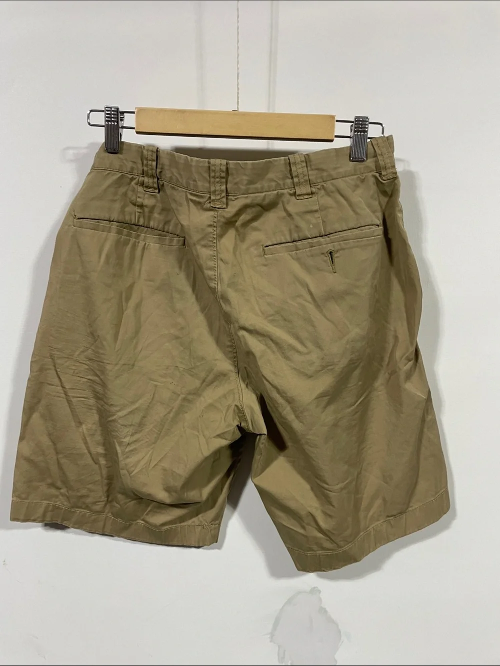J. Crew Men's Khaki Flat Front Cotton Shorts
